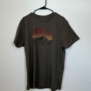 10 Treeblend T-Shirt XL Graphic Mountain Sunset Nature Outdoors Men's Tee